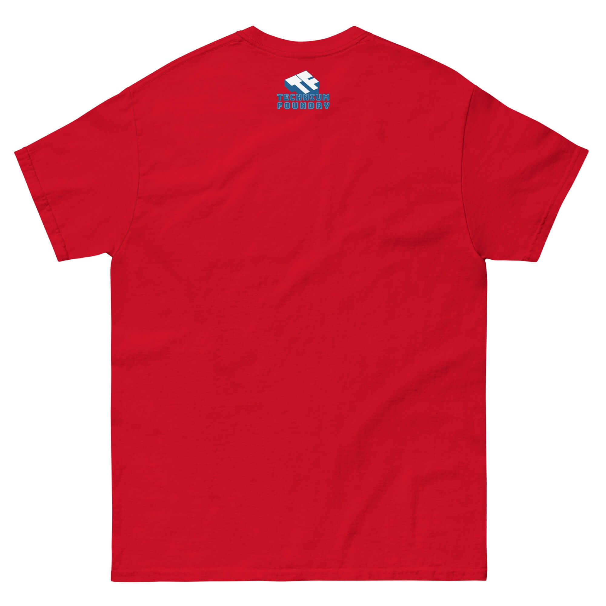 Red Propeller Rotation Physics T-Shirt showcasing drone science with a sleek silhouette design.
