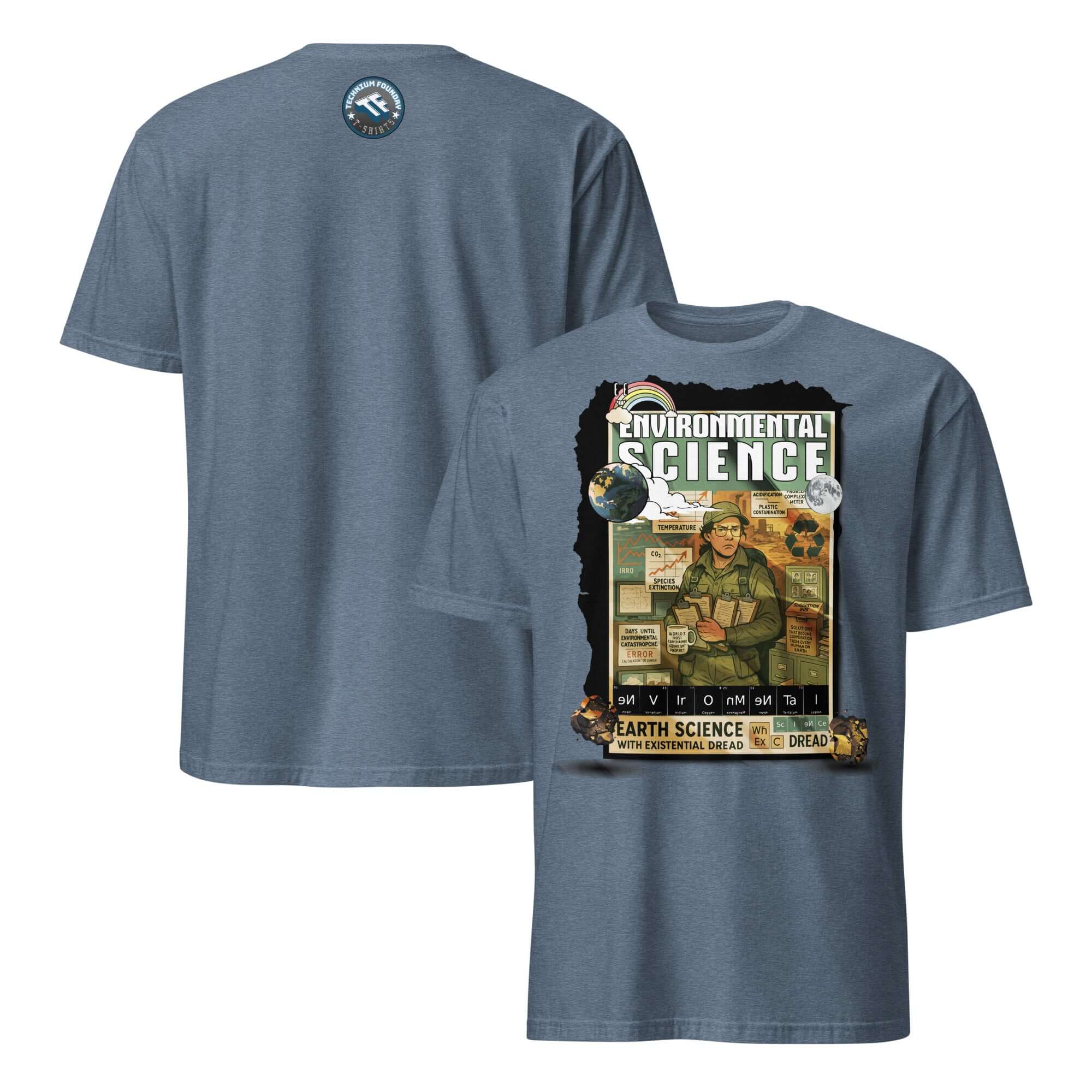Environmental Science T-Shirt with a humorous take on earth science and existential dread for eco-conscious enthusiasts.