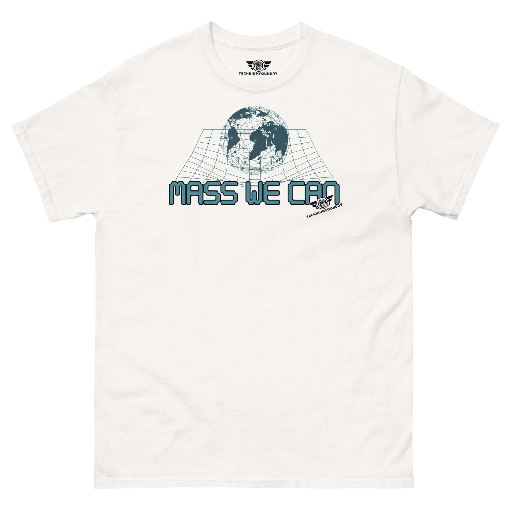Mass We Can Space-Time Curvature T-Shirt with Gravitational Relativity Humor and Einstein's General Relativity Design